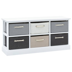 Diverse Hardware, Aufbewarhungsbank 6 Schubladen Holz, vidaXL Aufbewarhungsbank 6 Schubladen Holz