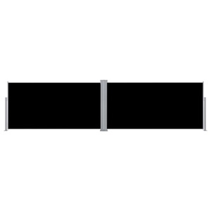 Diverse Hardware, Ausziehbare Seitenmarkise 160x600 cm Schwarz, vidaXL Seitenmarkise Ausziehbar Schwarz 160×600 cm
