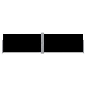 Diverse Hardware, Ausziehbare Seitenmarkise 160x600 cm Schwarz