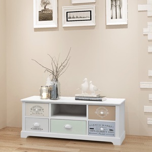 vidaXL, vidaXL TV-Schrank Französischer Landhausstil Holz, vidaXL TV-Schrank Französischer Stil Holz