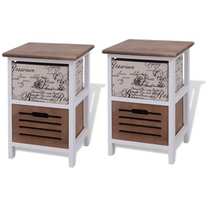 Diverse Hardware, Nachttische 2 Stk Holz, vidaXL Nachttische 2 Stk Holz