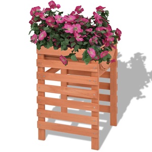 vidaXL, vidaXL Blumenkübel 38x36x60 cm Holz, vidaXL Pflanzgefäß 38x36x60 cm Holz
