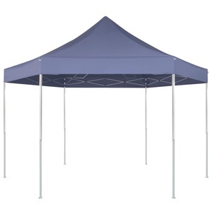 Diverse Hardware, Sechseckiges Faltbares Pop-Up Festzelt Dunkelblau 3,6x3,1 m, vidaXL Pop-Up-Partyzelt Hexagonal Faltbar Dunkelblau 3,6x3,1 m
