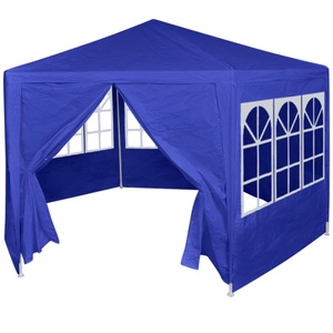 vidaXL, vidaXL Festzelt mit 6 Seitenwänden Blau 2x2 m, 