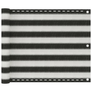 Diverse Hardware, Balkonsichtschutz HDPE 75x600 cm anthrazit und weiss