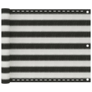 Diverse Hardware, Balkonsichtschutz HDPE 75x600 cm anthrazit und weiss