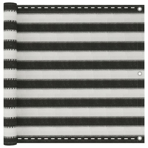 Diverse Hardware, Balkonsichtschutz HDPE 90x600 cm anthrazit und weiss, vidaXL Balkonsichtschutz HDPE 90x600 cm anthrazit und weiß
