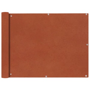 Diverse Hardware, Balkonsichtschutz Oxford-Gewebe 90 x 600 cm Terrakotta