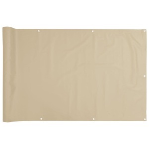Diverse Hardware, Balkonsichtschutz Oxfordgewebe 75x600 cm Beige, vidaXL Balkonsichtschutz Oxfordgewebe 75x600 cm Beige