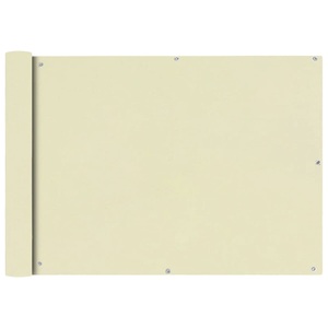 Diverse Hardware, Balkonsichtschutz Oxfordgewebe 75x400 cm Creme