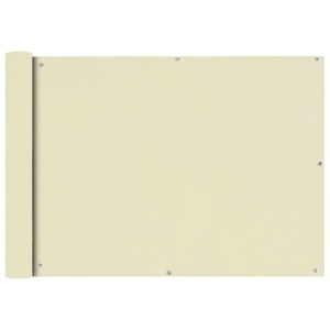 Diverse Hardware, Balkonsichtschutz Oxfordgewebe 75x600 cm Creme, 