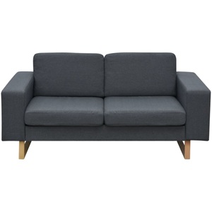 Diverse Hardware, 2-Sitzer Sofa Stoff Dunkelgrau, vidaXL 2-Sitzer Sofa Stoff Dunkelgrau