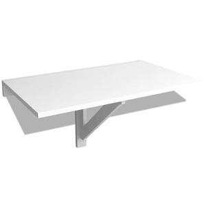 Diverse Hardware, Schreibtisch mit Schublade und Schrank Weiss 100x40x73 cm, vidaXL Wandklapptisch Weiß 100x60 cm