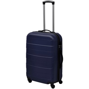 Diverse Hardware, 3-tlg. Hartschalen-Reisekoffer-Set Trolley Blau, vidaXL 3-tlg. Hartschalenkoffer-Set Blau 45,5/55/66 cm