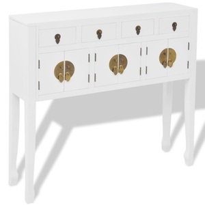 Diverse Hardware, Sideboard im chinesischen Stil Massivholz Weiss