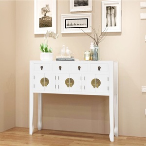 Diverse Hardware, Sideboard im chinesischen Stil Massivholz Weiss