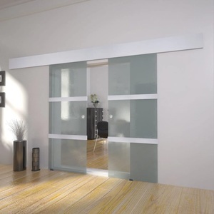 vidaXL, vidaXL Doppelschiebetür Glas, vidaXL Doppelschiebetür Glas