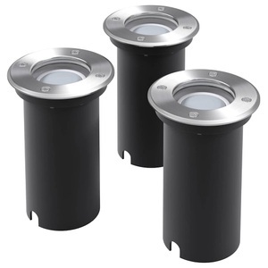 Diverse Hardware, Outdoor LED-Bodenleuchten 3 Stk. Rund, vidaXL LED-Bodeneinbaustrahler 3 Stk. Outdoor Rund