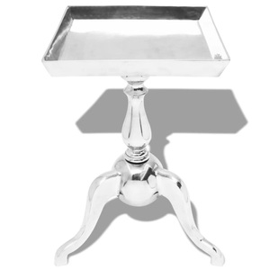 Diverse Hardware, Beistelltisch Quadratisch Aluminium Silber, vidaXL Beistelltisch Quadratisch Aluminium Silber