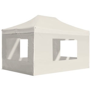 vidaXL, vidaXL Profi-Partyzelt Faltbar mit Wänden Aluminium 4,5x3 m Creme, vidaXL Profi-Partyzelt Faltbar mit Wänden Aluminium 4,5x3 m Creme
