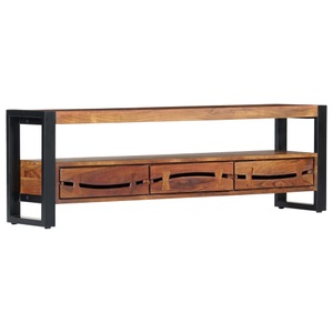 vidaXL, vidaXL TV-Schrank 140×30×45 cm Massivholz Akazie, vidaXL TV-Schrank 140x30x45 cm Massivholz Akazie