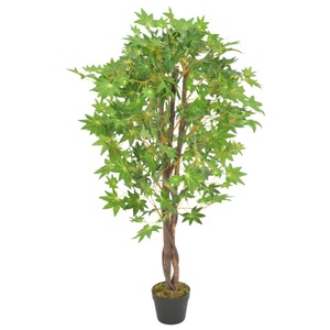 vidaXL, vidaXL Künstliche Pflanze Ahornbaum mit Topf Grün 120 cm, vidaXL Künstliche Pflanze Ahornbaum mit Topf Grün 120 cm