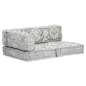 Diverse Hardware, Palettensofa-Auflage Grau Stoff Patchwork, 