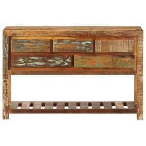 Diverse Hardware, Sideboard 120 x 30 x 75 cm Recyceltes Massivholz