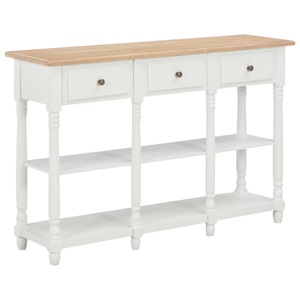Diverse Hardware, Konsolentisch Weiss 120x30x76 cm MDF, vidaXL Konsolentisch Weiß 120x30x76 cm MDF