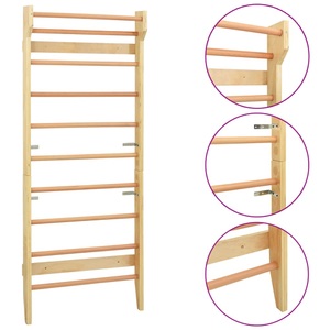 Diverse Hardware, Sprossenwand 80 x 15,8 x 195 cm Holz, vidaXL Sprossenwand 80x15,8x195 cm Holz