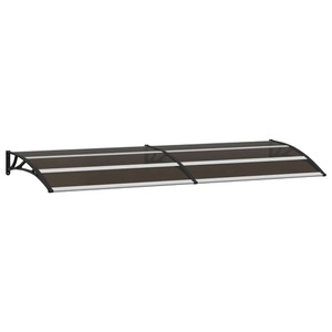 vidaXL, vidaXL Türvordach Schwarz 240×80 cm PC, vidaXL Vordach Schwarz 240x75 cm PC