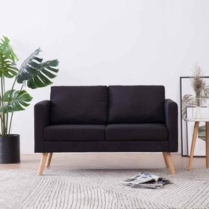 Diverse Hardware, 2-Sitzer-Sofa Stoff Schwarz