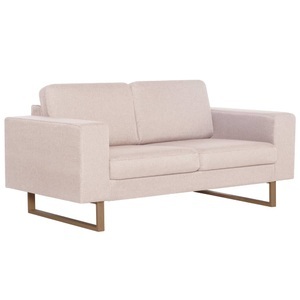 Diverse Hardware, 2-Sitzer-Sofa Stoff Cremeweiss