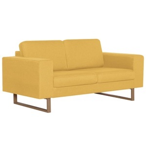 Diverse Hardware, 2-Sitzer-Sofa Stoff Gelb