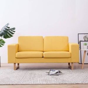 Diverse Hardware, 2-Sitzer-Sofa Stoff Gelb