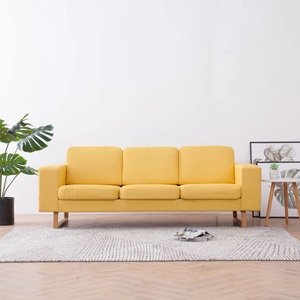 Diverse Hardware, 3-Sitzer-Sofa Stoff Gelb