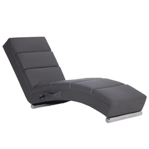 Diverse Hardware, Massage Chaiselongue Grau Kunstleder, vidaXL Massage Chaiselongue Grau Kunstleder