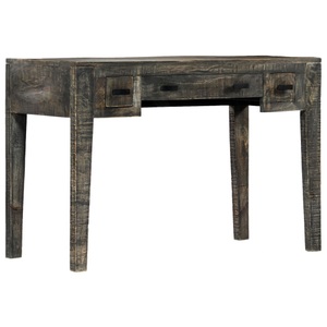 vidaXL, vidaXL Schreibtisch Schwarz 110×50×75 cm Massivholz Mango, vidaXL Schreibtisch Schwarz 110×50×75 cm Massivholz Mango