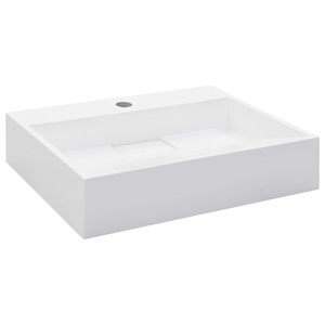 Diverse Hardware, Waschbecken 50 x 38 x 13 cm Mineralguss/Marmorguss Weiss, vidaXL Waschbecken 50 x 38 x 13 cm Mineralguss/Marmorguss Weiß