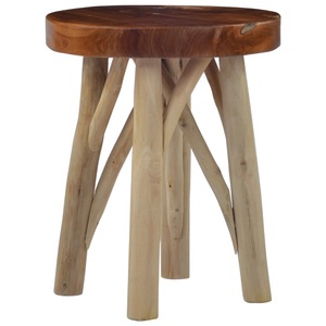 Diverse Hardware, Hocker Braun Massivholz Teak, 