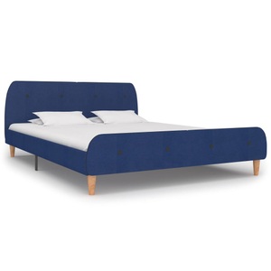 Diverse Hardware, Bettgestell Blau Stoff 160x200 cm