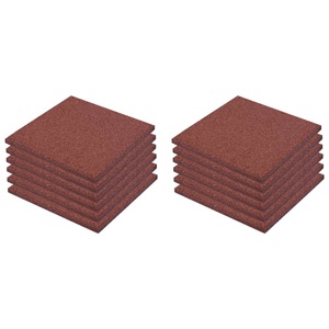 Diverse Hardware, Fallschutzfliesen 12 Stk. Gummi 50 x 50 x 3 cm Rot, vidaXL Fallschutzfliesen 12 Stk. Gummi 50 x 50 x 3 cm Rot