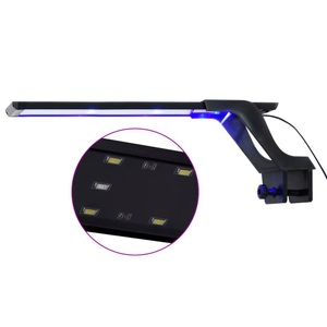 vidaXL, vidaXL LED-Aquariumleuchte mit Klemme 35-55 cm Blau und Weiß, 