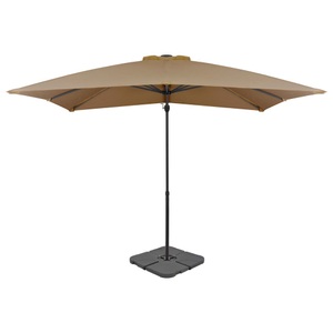 vidaXL, vidaXL Sonnenschirm mit Schirmständer Taupe