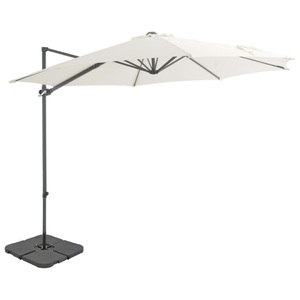 vidaXL, vidaXL Sonnenschirm mit Schirmständer Sand