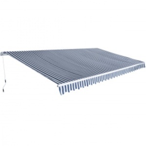 Diverse Hardware, Gelenkarmmarkise 600 cm Blau/Weiss, vidaXL Gelenkarmmarkise 600 cm Blau/Weiß