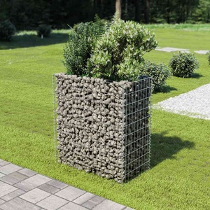 vidaXL, vidaXL Gabionen-Hochbeet Verzinkter Stahl 90×50×100 cm