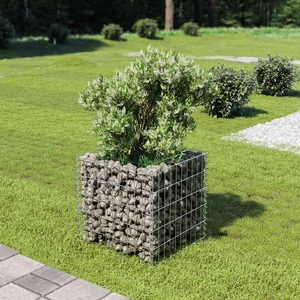 vidaXL, vidaXL Gabionen-Hochbeet Verzinkter Stahl 50×50×50 cm