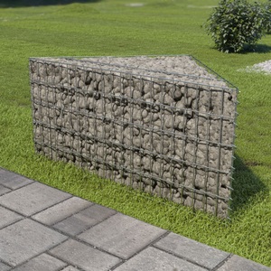 vidaXL, vidaXL Gabionen-Hochbeet Verzinkter Stahl 75×75×50 cm