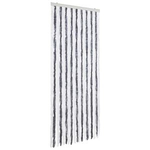 Diverse Hardware, Insektenschutz-Vorhang 56 x 185 cm Grau und Weiss, vidaXL Insektenschutz-Vorhang Grau und Weiß 56x185 cm Chenille